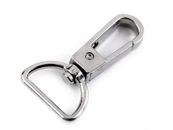 Metall Karabiner 20 mm Nickel